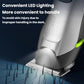 Electric hair clipper with LED light illuminating the blade area