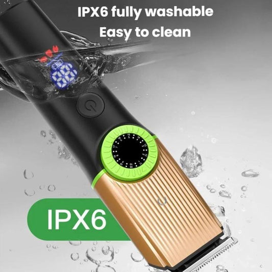 5 In 1 Multifunctional Rechargeable Hair Clipper With Digital Display IPX6 Waterproof Nose & Body Hair Trimmer