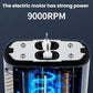 Electric shaver motor housing with visible internal components and rotating mechanism
