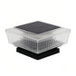Waterproof Solar-Powered LED Pillar Light For Outdoor Courtyard Lighting, Mesh Warm Light, Striped Warm Light, Striped White Light, Mesh White Light