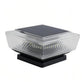 Waterproof Solar-Powered LED Pillar Light For Outdoor Courtyard Lighting, Mesh Warm Light, Striped Warm Light, Striped White Light, Mesh White Light