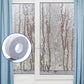 Gray adhesive felt strip applied around a window frame for anti-condensation