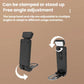 Black clip-on LED mini bookmark lamp with adjustable head and base