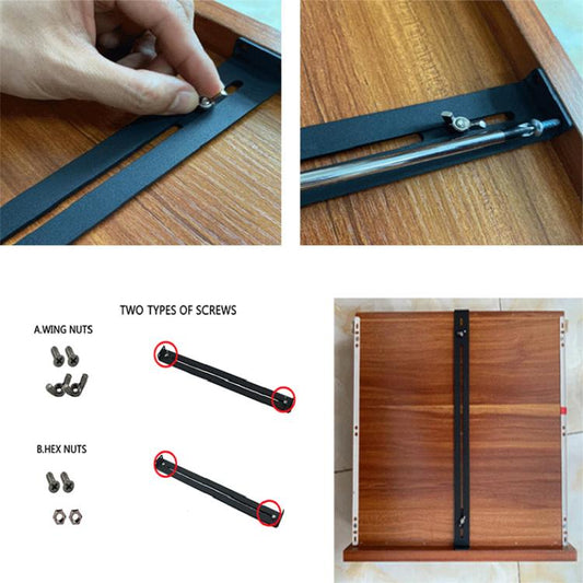 Drawer Repair Kit Furniture Reinforcement Repair Brackets For Wood / Particle Board / MDF Drawer Cabinets, 1, 2