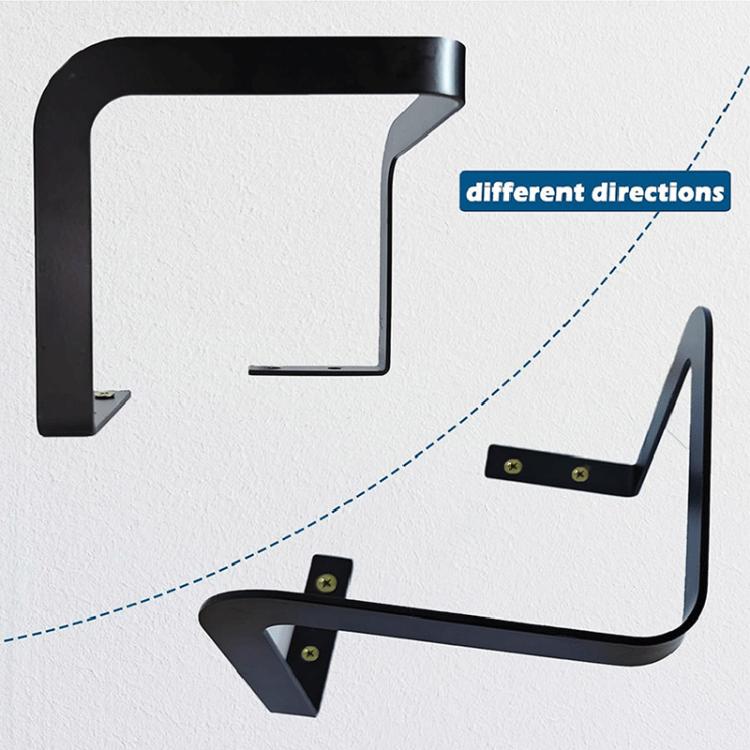 Black metal bed corner mattress retainer bars with anti-slip mounting brackets