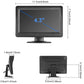 4.3-inch car monitor size diagram with display and stand dimensions
