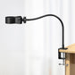 Flexible desk clamp holder with black clamp head and adjustable desk bracket