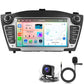 7-inch car central control screen with navigation display plus rear camera and microphone