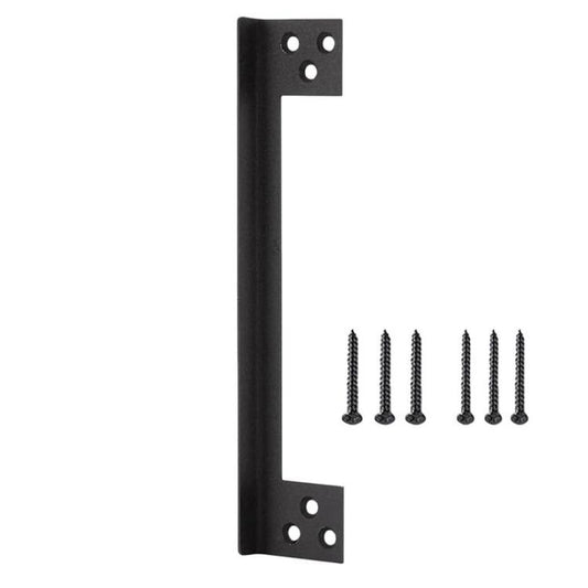 L-Shaped Stainless Steel Door Latch Protector Cover Outswing Door Lock Latch Protector, 7 inch, 11 inch