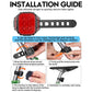 Bicycle Night Riding Warning Light Cycling Rechargeable Light, CYCLAMI Q6 Front Light+Tail Light