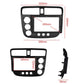 Car Android central control screen dashboard frame with labeled measurements