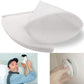 Tapered ventilation exhaust valve filter, white foam, curved outlet cap shape