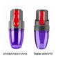 Purple vacuum suction nozzle brush head with red parts, for Dyson Digital Slim/V12