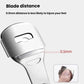 Stainless steel foot blade with safety guard and marked 0.5mm gap
