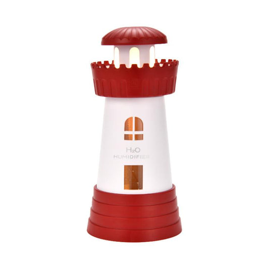 290ml Lighthouse-Shaped Humidifier Mini Compact Home Quiet Mist Diffuser