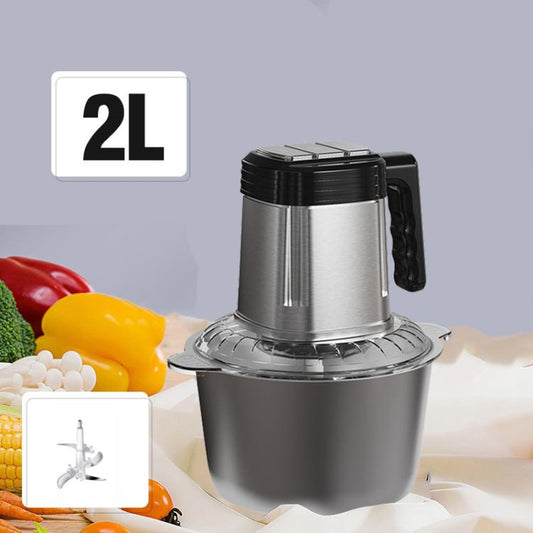 Stainless Steel Meat Grinder Home Multi-Function Electric Food Processor, 2L, 3L
