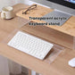 Transparent acrylic keyboard stand bracket with raised sides for support