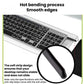 Acrylic keyboard stand with anti-slip strip, angled typing support bracket