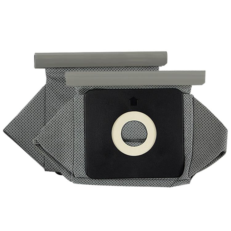 Set of 2 dust collection bags for LG vacuum, black pouch with cream circular opening