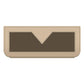Beige car storage net pocket bag with V-shaped center panel and mesh front.