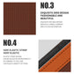 Orange net storage pocket detail showing grid mesh texture and V-shaped design.