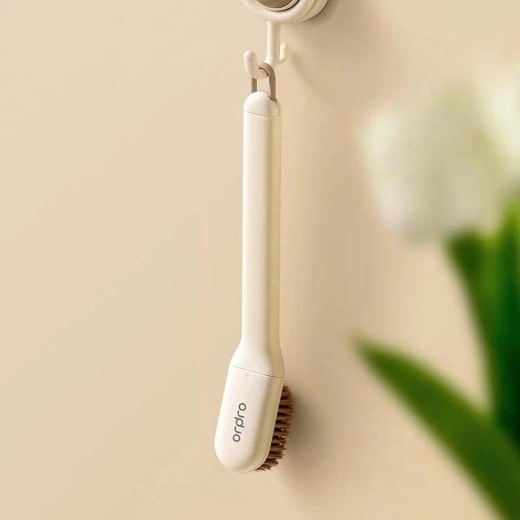 Ordpro Multifunctional Rotatable Long-Handle Cleaning Brush Portable Soft-Bristle Shoe Brush
