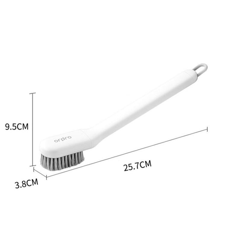Ordpro Multifunctional Rotatable Long-Handle Cleaning Brush Portable Soft-Bristle Shoe Brush