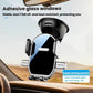 Suction cup car phone holder with vent clips and rotating black cradle