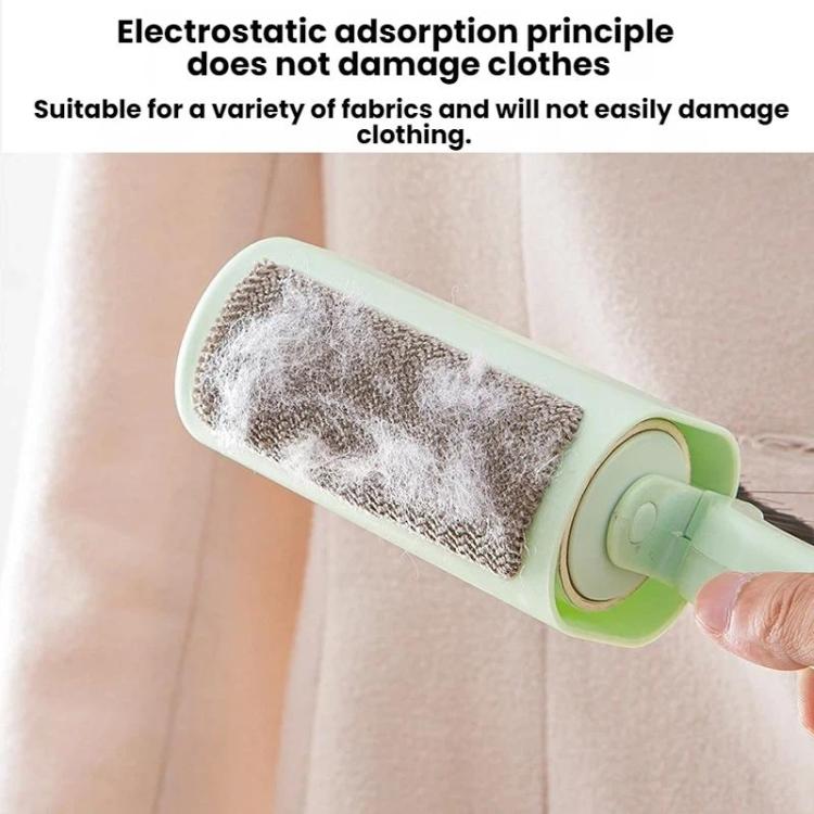3 In 1 Household Soft-Bristle Brush Dust Remover Lin Roller, White, Pink, Blue