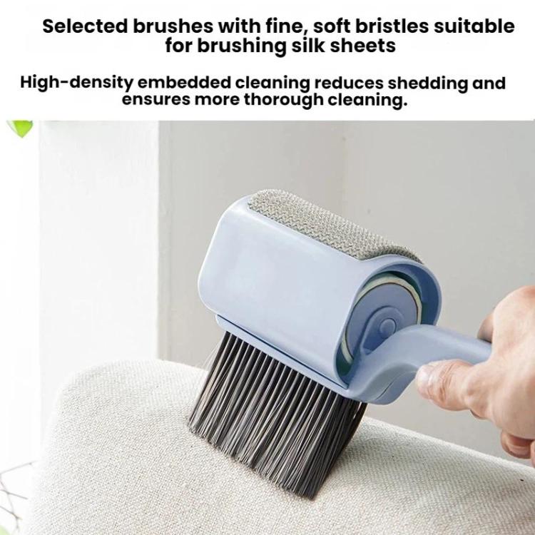 3 In 1 Household Soft-Bristle Brush Dust Remover Lin Roller, White, Pink, Blue