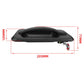 Black exterior tailgate handle with curved grip, 205mm length