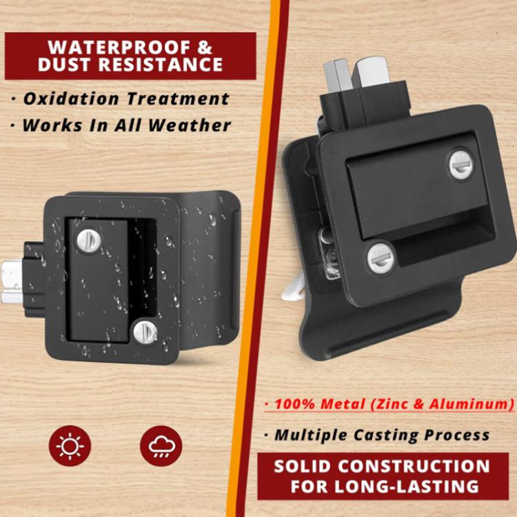 RV Trailer/Ship Cabin Inside And Out Double-Opening Silent Door Handle Lock
