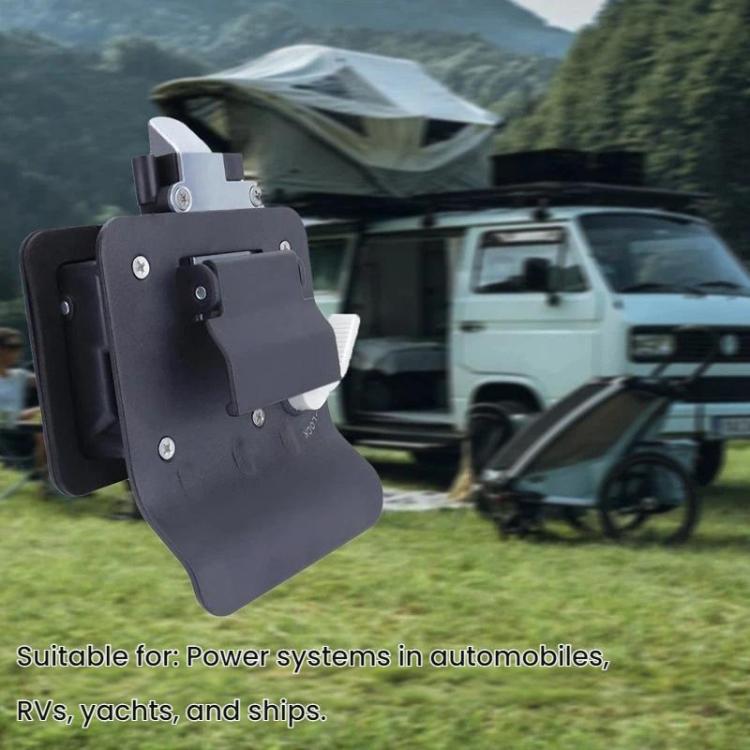 RV Trailer/Ship Cabin Inside And Out Double-Opening Silent Door Handle Lock