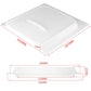 White RV door lock UV cover panel size diagram with length and width measurements