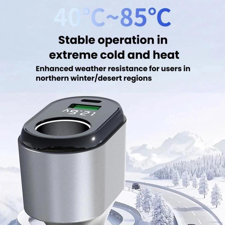 Car cigarette lighter charger with vented top and protective casing