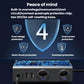 Car cigarette lighter charger with two blue ring ports and LED indicator, GE08