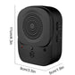 Compact black bark control speaker unit with circular grille and side buttons