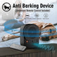 Black ultrasonic anti-barking device on table with remote control and indicator light