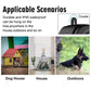 Black ultrasonic bark control device for outdoor and indoor use with hanging loop