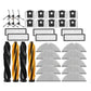 Robot vacuum replacement set with roller brushes, side brushes, filters, and multiple mop pads