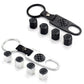 Automotive Carbon Fiber Textured Valve Stems Universal Cap