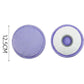 Purple round waffle-weave robot mop pad, 12.5 cm diameter.