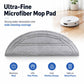 Gray ultra-fine microfiber mop pad with semicircle shape