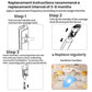 Deodorizing stick replacement guide with pull-and-insert illustrations