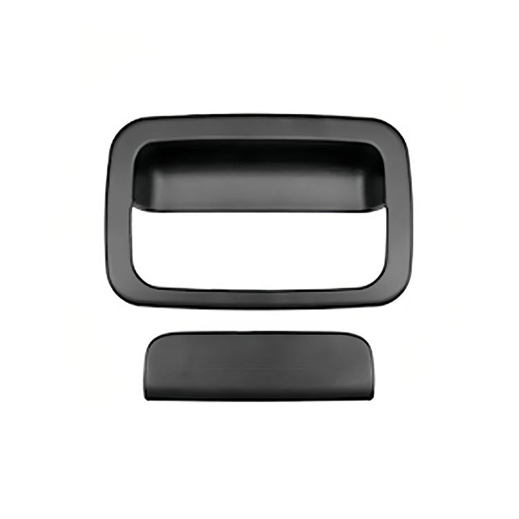 Black door handle bezel cover set, two pieces