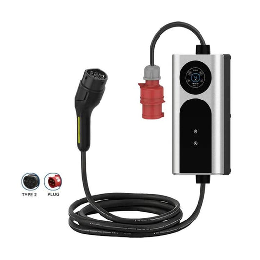 European Standard Portable Car Charger With Display Portable AC Charging Cable For Home Use, 7KW, 3.5KW, 11KW, 22KW