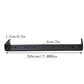 Heavy Iron Mailbox Mounting Bracket Supports Large Mailboxes Up To 8-Inch Wide, 200x50x17mm