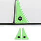 Luminous light green triangular car door corner bumper guard stickers with circular holes