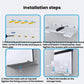 Console wall-mount installation steps showing bracket placement and tightening