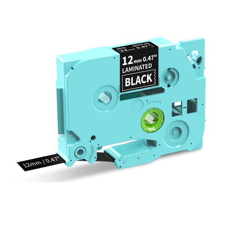Phomemo 12mm laminated label ribbon cartridge, black ink